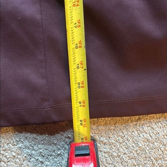 Duluth Trading Co Purple Mini Pencil Skirt with Slit for Work - Picture 10 of 12